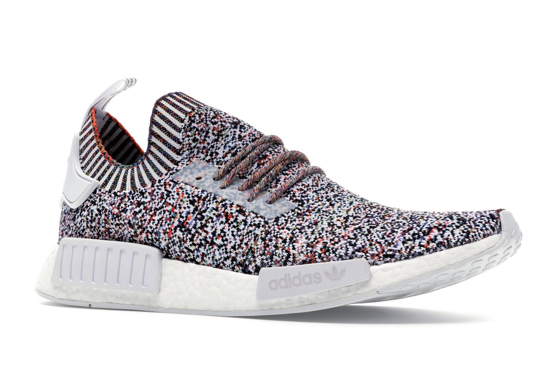 NMD R1 COLOUR STATIC RAINBOW CORE WHITE 