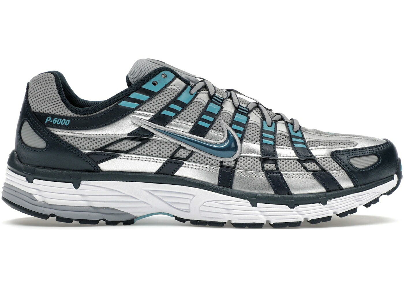 ナイキ 紺色 ネイビー 銀色 シルバー 白色 ホワイト スニーカー メンズ NIKE P-6000 ARMORY NAVY FLAT SILVER / ARMORY NAVY FLAT SILVER WHITE