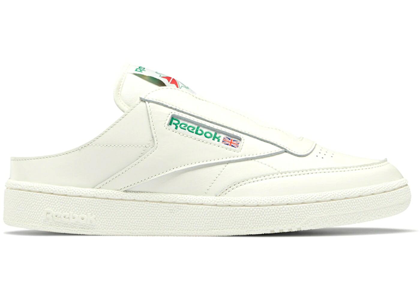 リーボック クラブ 緑 グリーン スニーカー メンズ REEBOK CLUB C LACELESS MULE CHALK GLEN GREEN / CHALK CHALK GLEN GREEN
