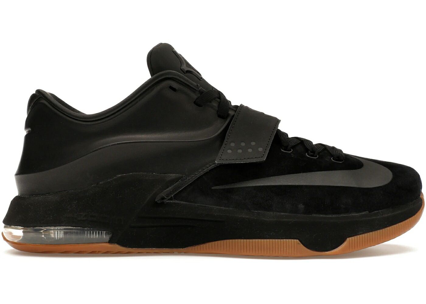 ナイキ 黒色 ブラック スエード スウェード スニーカー メンズ NIKE KD 7 EXT BLACK SUEDE / BLACK BLACK