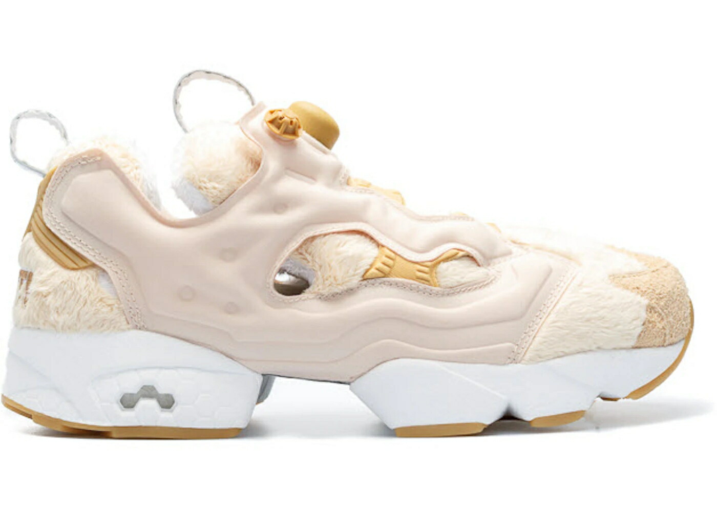 リーボック ベイト 白色 ホワイト 茶色 ブラウン インスタポンプフューリー スニーカー メンズ REEBOK INSTAPUMP FURY BAIT HAPPY TED / WHITE TAFFY WHITE BROWN｜スニケス