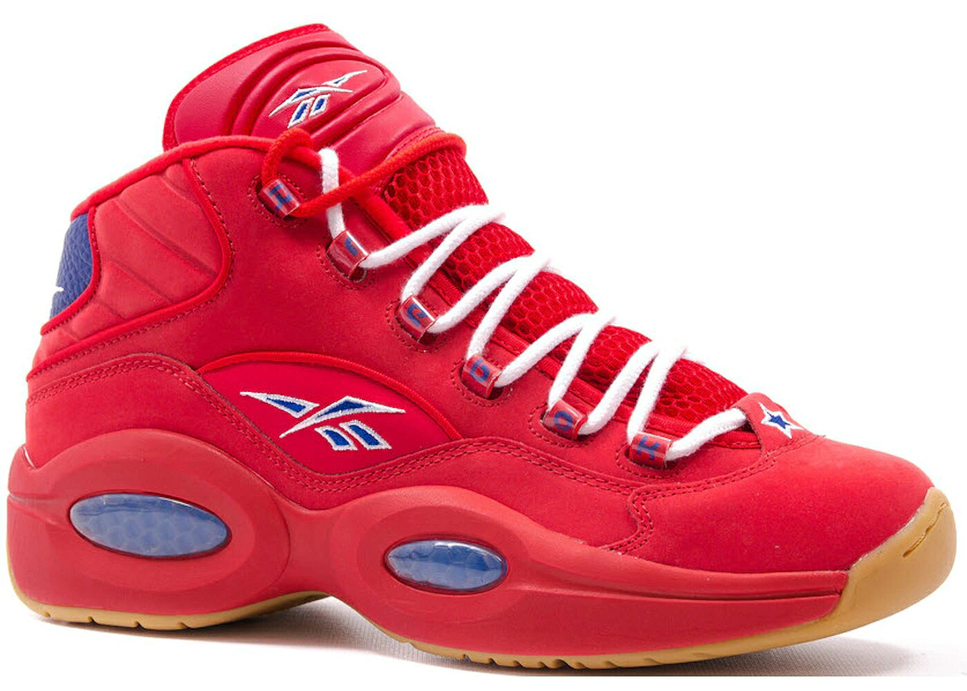 リーボック クエスチョン ミッド スニーカー 運動靴 プラクティス 赤 レッド クエスチョンミッド PT. スニーカー メンズ REEBOK QUESTION MID PACKER SHOES PRACTICE 2 / RED ATTACK ULTRAMARINE GUM|スニケス