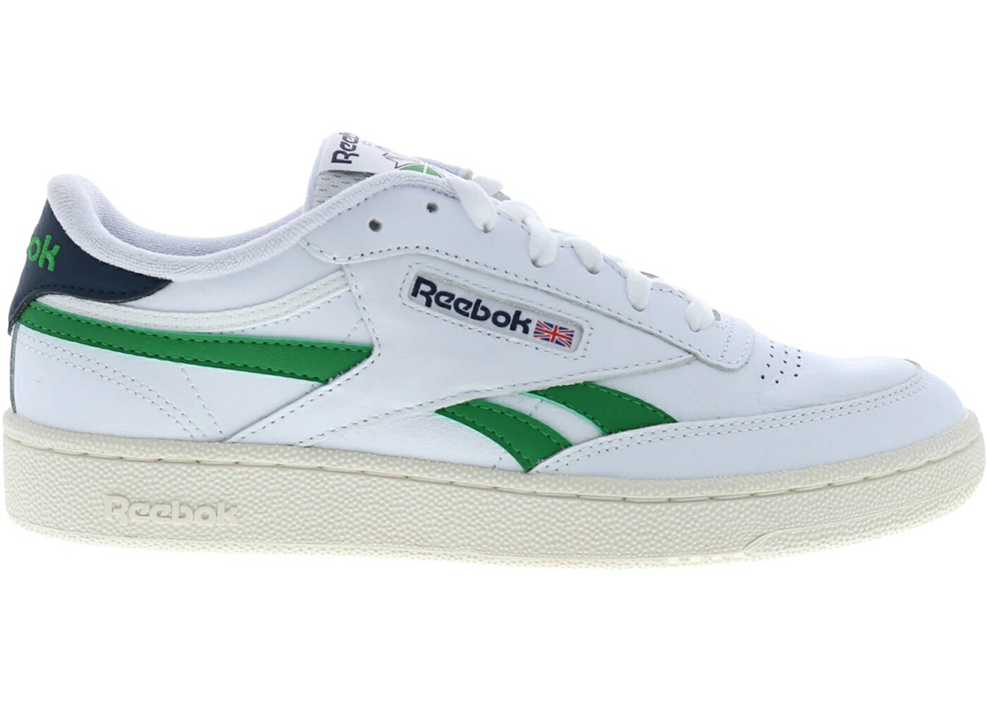 リーボック クラブ 白色 ホワイト 緑 グリーン 紺色 ネイビー スニーカー メンズ REEBOK CLUB C REVENGE WHITE GREEN NAVY / FOOTWEAR WHITE GLEN GREEN VECTOR