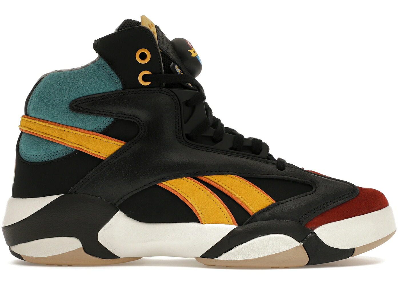 リーボック シャック ストリート ファイター チャンピオン 黒色 ブラック 青色 ブルー シャックアタック スニーカー メンズ REEBOK SHAQ ATTAQ STREET FIGHTER CHAMPION EDITION / BLACK DARK SABLE LUXE BLUE|スニケス