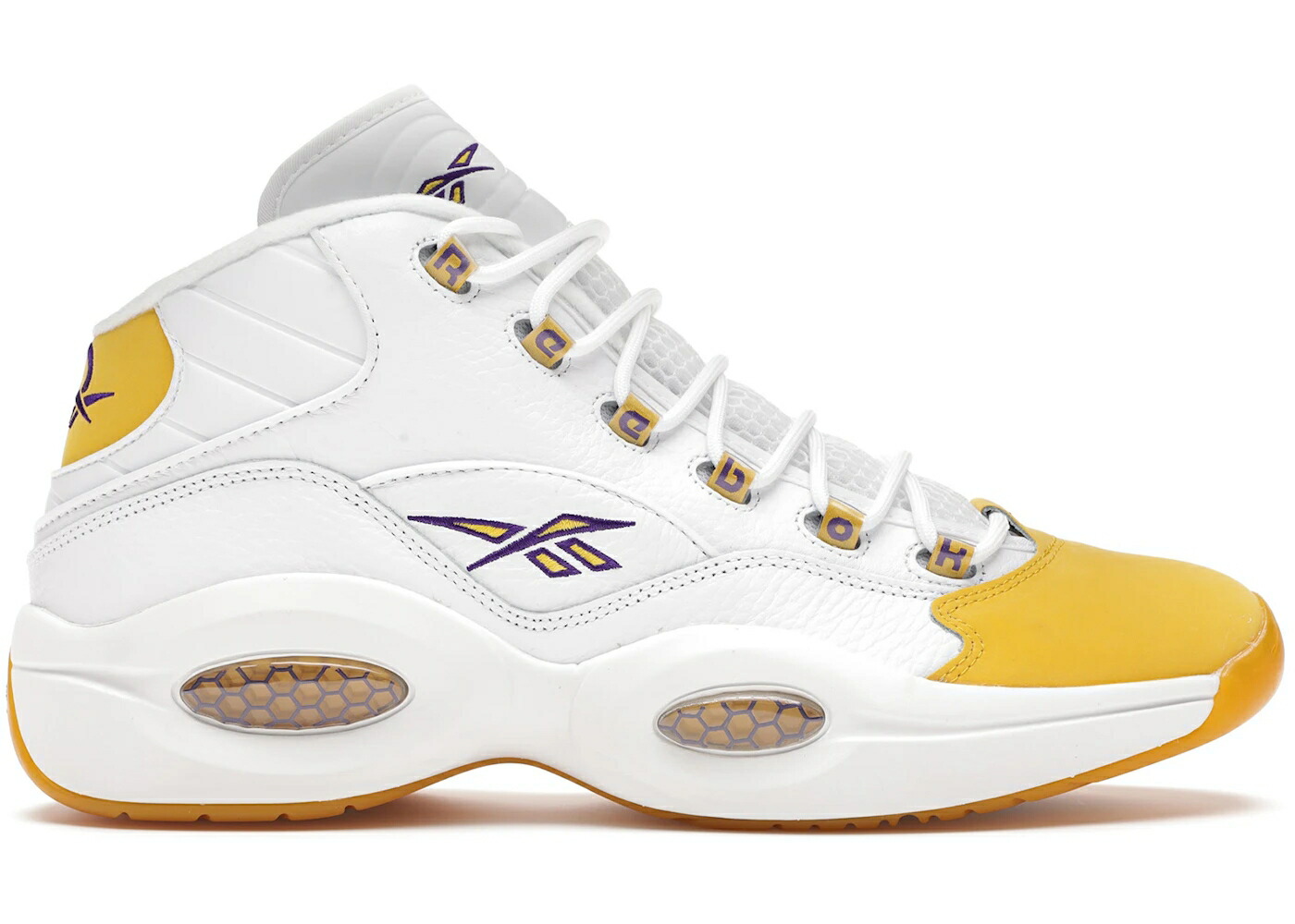 リーボック クエスチョン ミッド 黄色 イエロー 白色 ホワイト クエスチョンミッド スニーカー メンズ REEBOK QUESTION MID YELLOW TOE / WHITE YELLOW ULTRAVIOLET