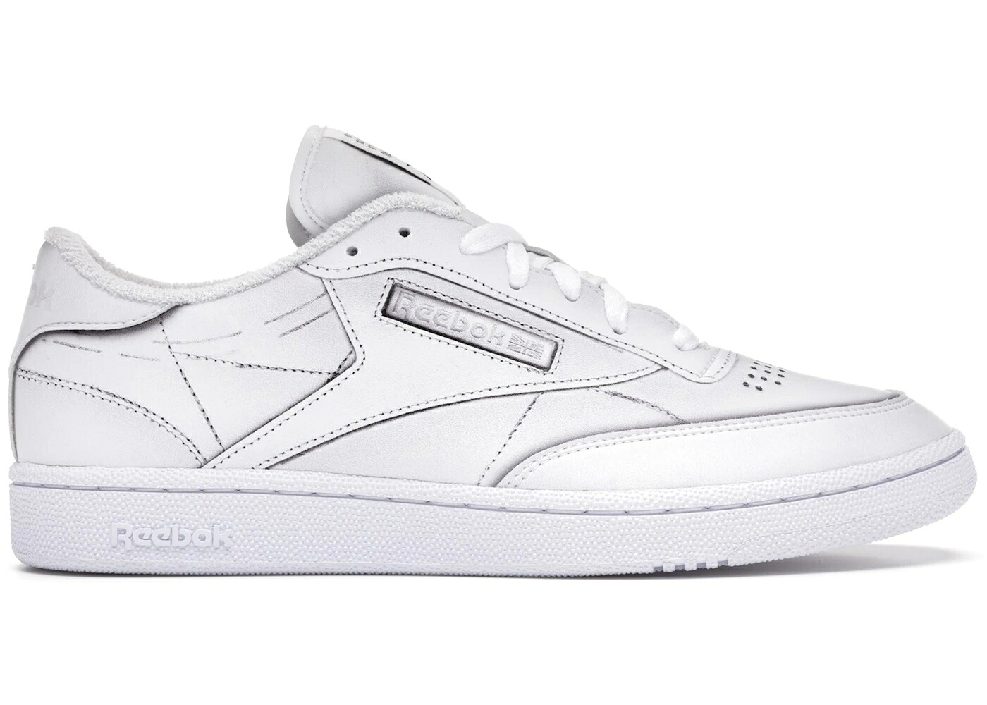 リーボック クラブ 白色 ホワイト スニーカー メンズ REEBOK CLUB C MAISON MARGIELA WHITE / WHITE WHITE WHITE