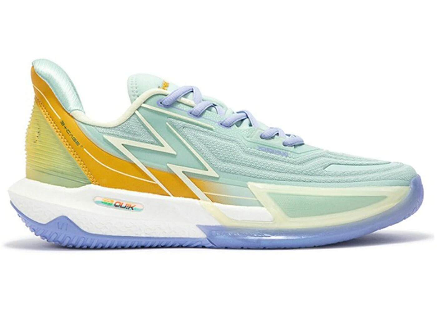 クイック プロ スポンジボブ 青色 ブルー ゴールド 4.0 スニーカー メンズ 361 DEGREES 361 DEGREES BIG3 QUICK PRO SPONGEBOB SQUAREPANTS SQUIDWARD TENTACLES / LIGHT BLUE GOLD｜スニケス