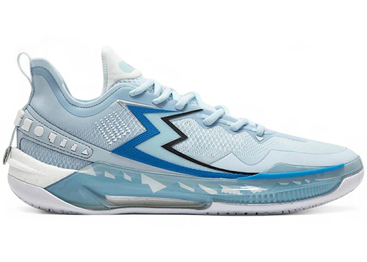 クイック プロ 青色 ブルー 灰色 グレー 白色 ホワイト 5.0 スニーカー メンズ 361 DEGREES 361 DEGREES BIG3 QUICK PRO SNOW MOUNTAIN / ICE BLUE GREY WHITE