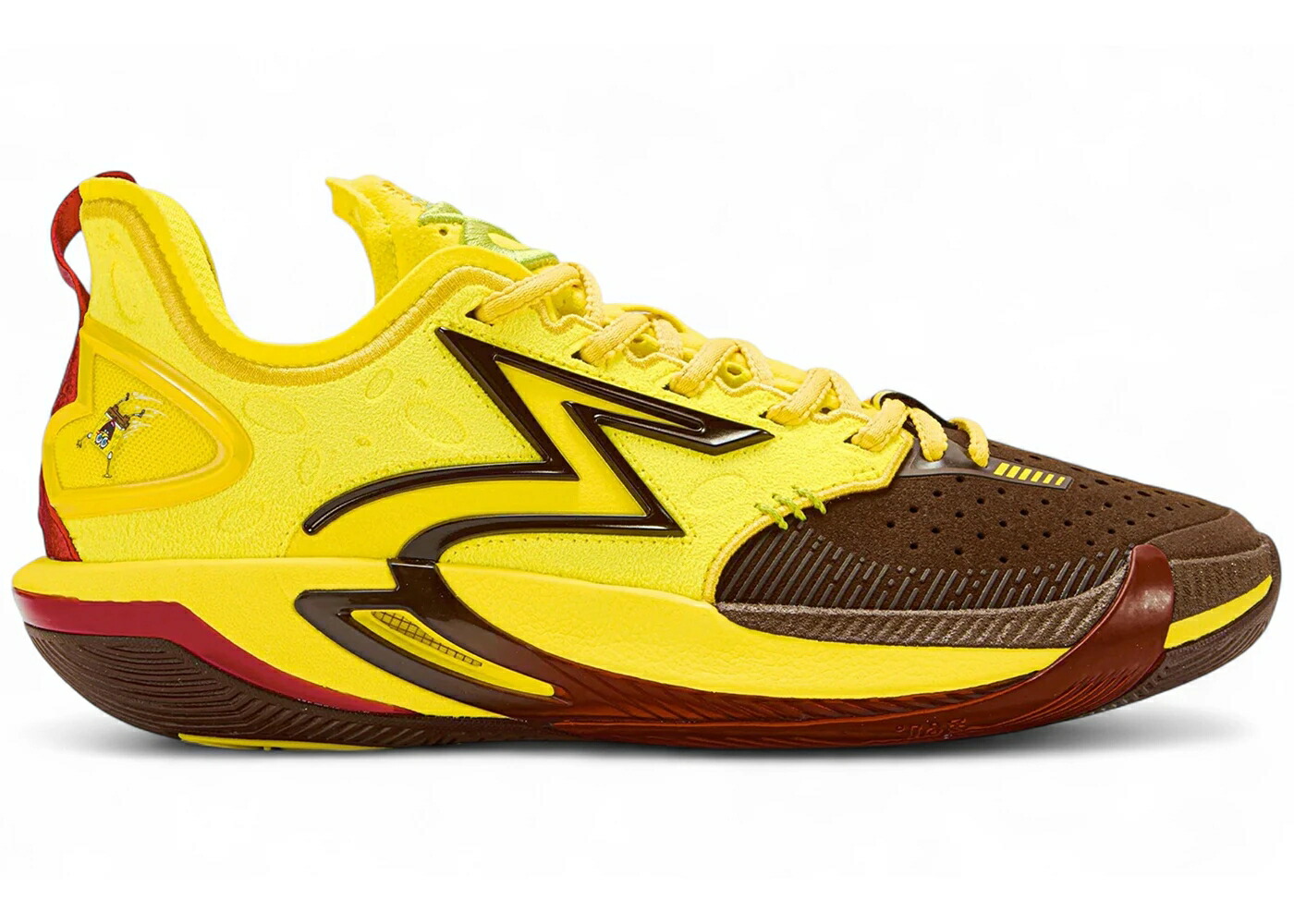 プロ スポンジボブ 黄色 イエロー ワイン色 バーガンディー 赤 レッド 6.0 スニーカー メンズ 361 DEGREES 361 DEGREES BIG3 PRO SPONGEBOB SQUAREPANTS / YELLOW BURGUNDY RED