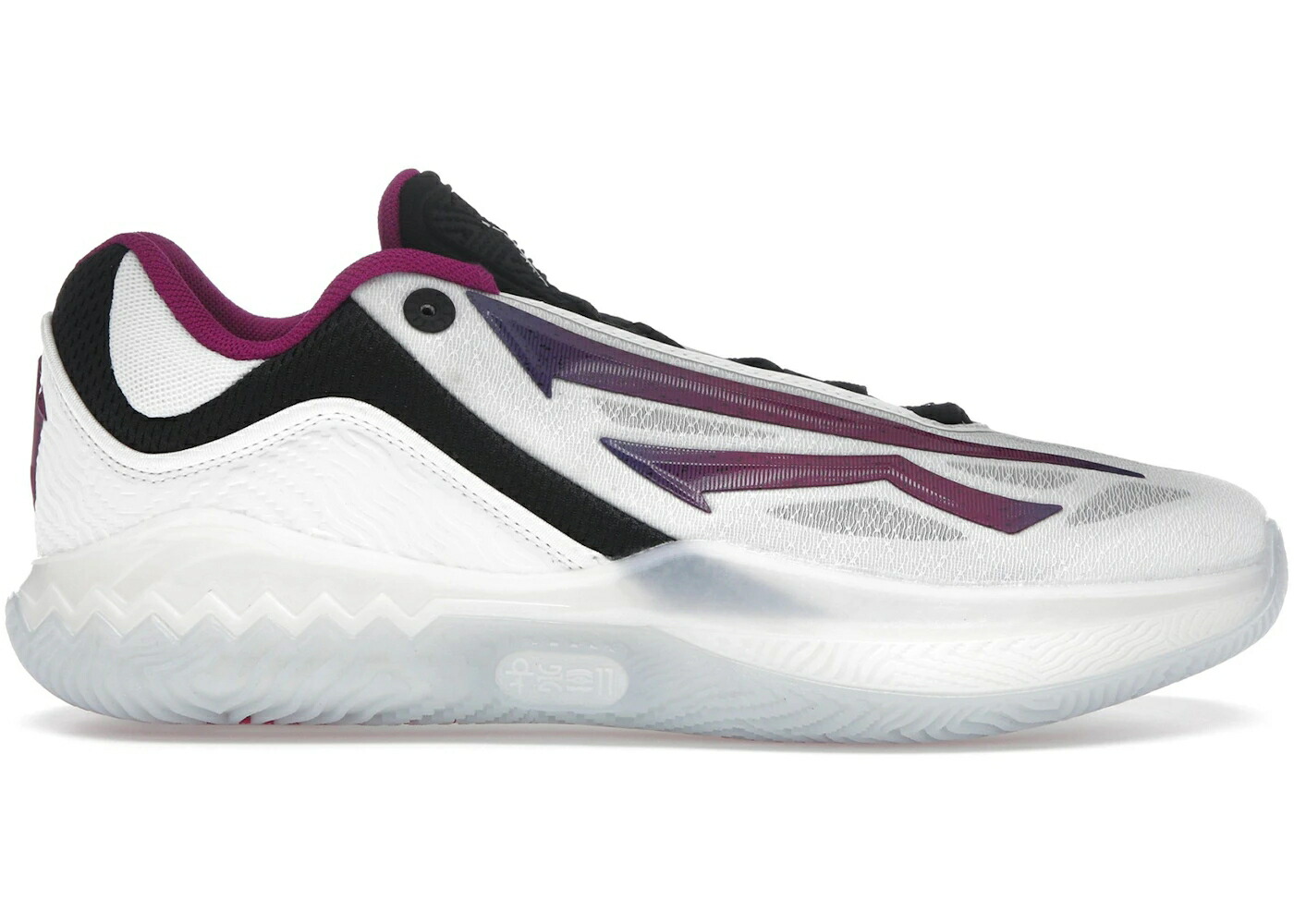 素早さ 白いこと 白いこと 黒いこと 黒いこと 紫 相撲取り草 スニーカー メンズ ANTA KAI 2 SPEED BUTTERFLY WALTZ / WHITE BLACK VIOLET