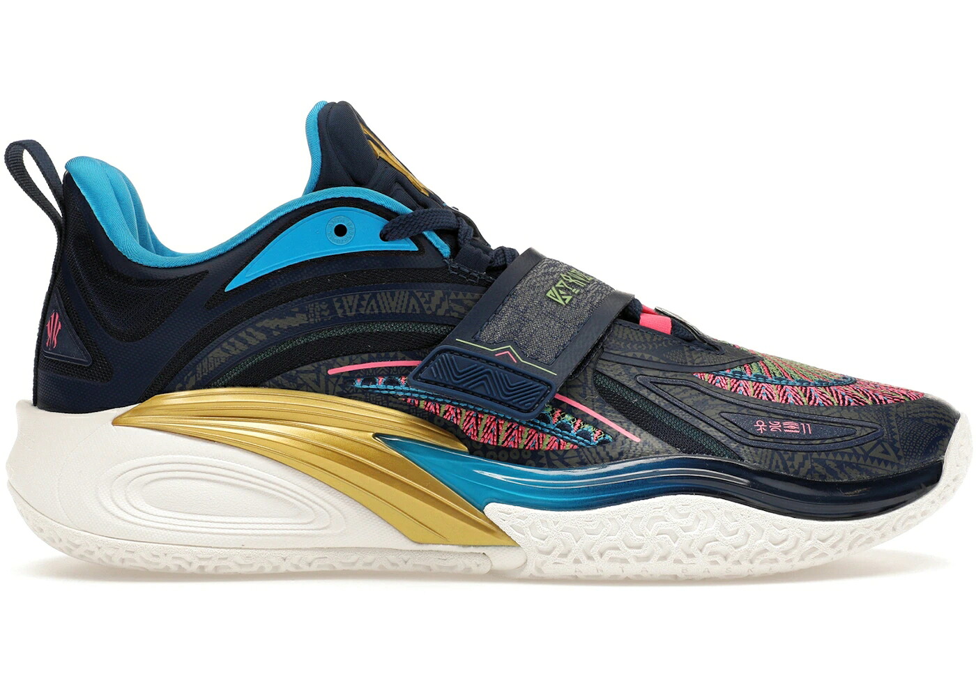 青味 青み 緑 緑であること サクラ色 スニーカー メンズ ANTA KAI 1 PLAYOFFS AWAY / DARK BLUE GREEN PINK