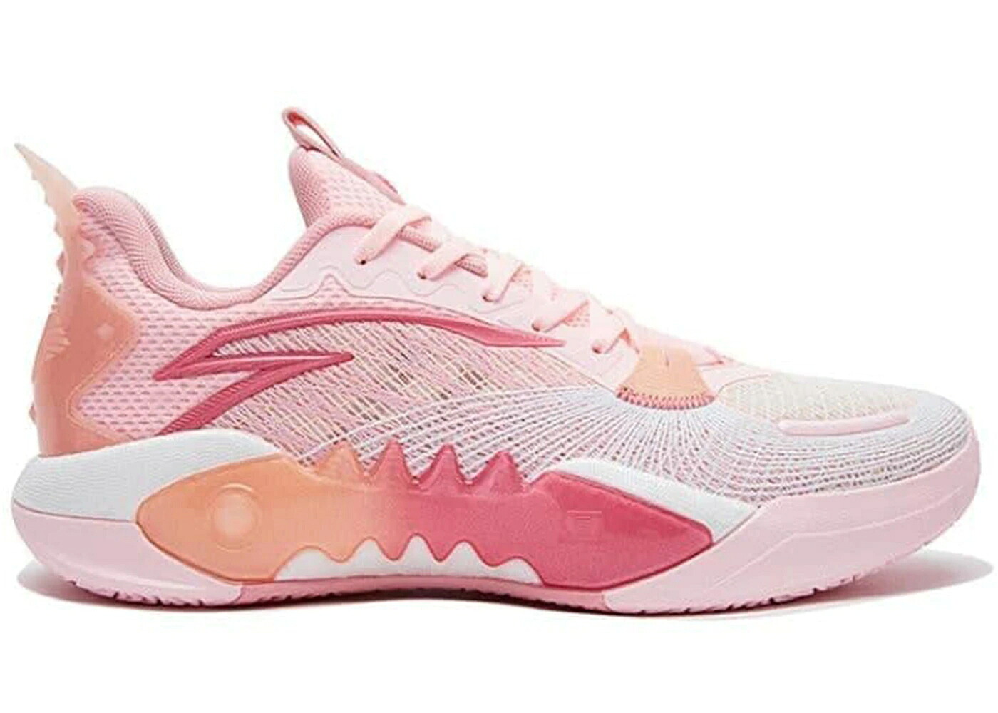 ぼうぜん自失 縮くれる ウェイブ 労働者階級 サクラ色 スニーカー メンズ ANTA SHOCK WAVE 5 V2 PRO PINK / PINK PINK
