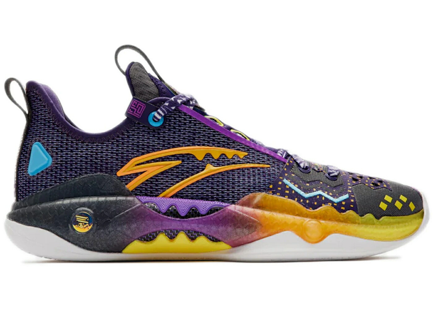 ショック ウェーブ ウェイブ プロ カイリー アービング 紫 パープル 灰色 グレー スニーカー メンズ ANTA SHOCK WAVE 5 PRO KYRIE IRVING AGILITY / PURPLE GREY｜スニケス