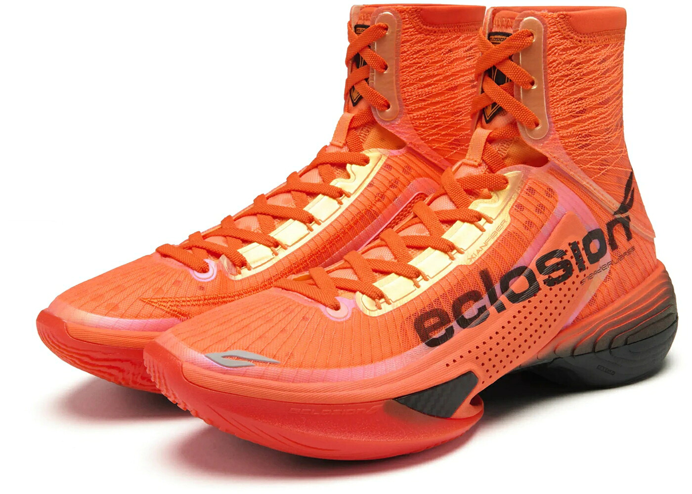 橙 オレンジ色 黒いこと 黒いこと スニーカー メンズ ANTA SNEAKERVERSE SV ECLOSION TYPE 1 ORANGE / ORANGE BLACK