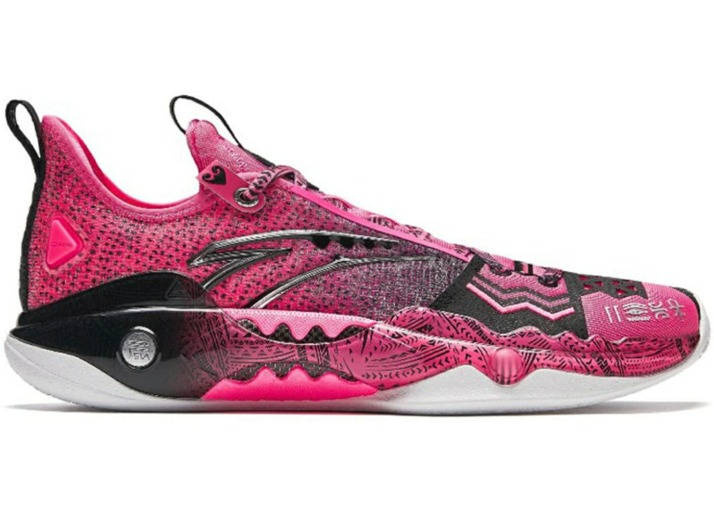 ショック ウェーブ ウェイブ プロ カイリー アービング ピンク 黒色 ブラック スニーカー メンズ ANTA SHOCK WAVE 5 PRO KYRIE IRVING 520 / PINK BLACK