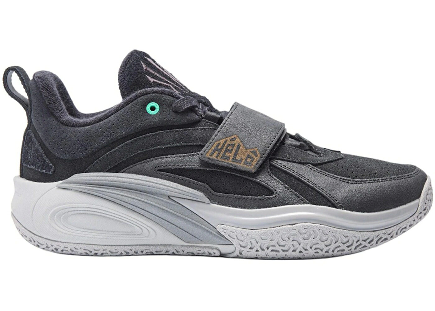黒いこと 黒いこと 薄墨色 薄墨色 アクア スニーカー メンズ ANTA KAI 1 MOUNTAIN STONE BLACK / BLACK GREY AQUA