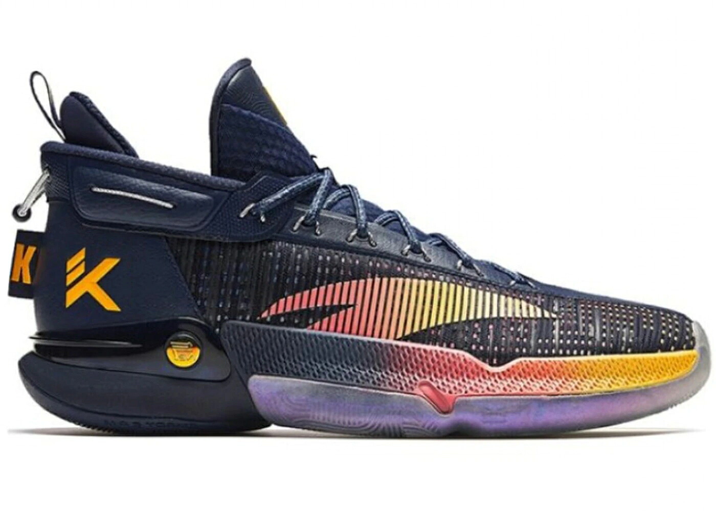 青味 青み スニーカー メンズ ANTA KLAY THOMPSON KT9 PATTERNS OF LIGHT / NEW INK BLUE FLUORESCENT MANGO