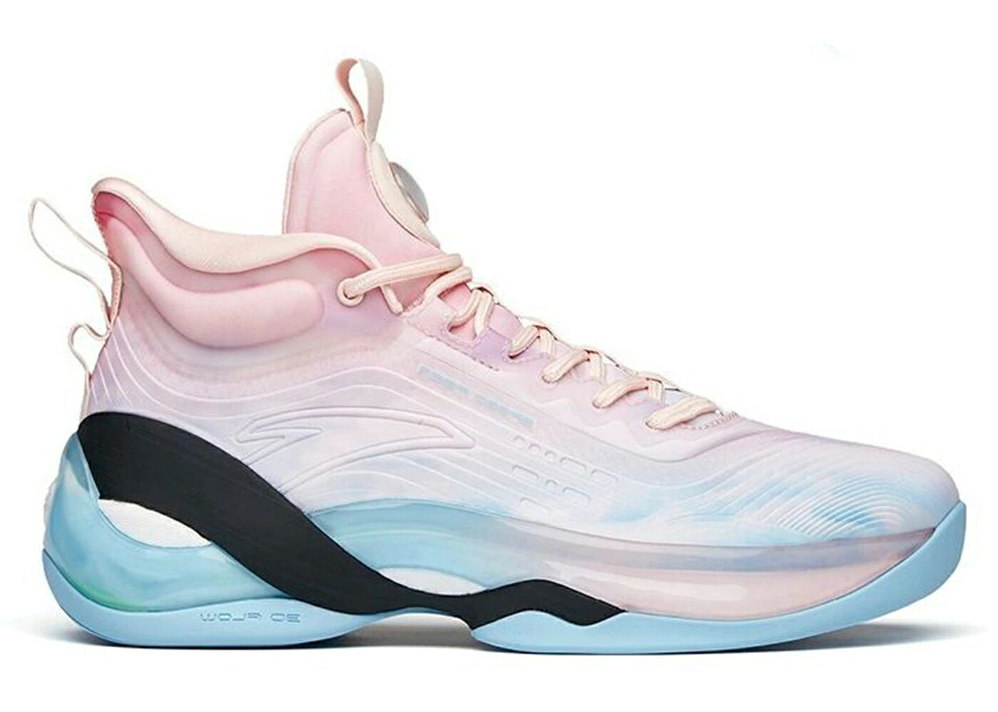 サクラ色 青み 青色 黒いこと 黒いこと 天使の都市 スニーカー メンズ ANTA KLAY THOMPSON KT7 LOS ANGELES SUNSET / PINK BLUE BLACK