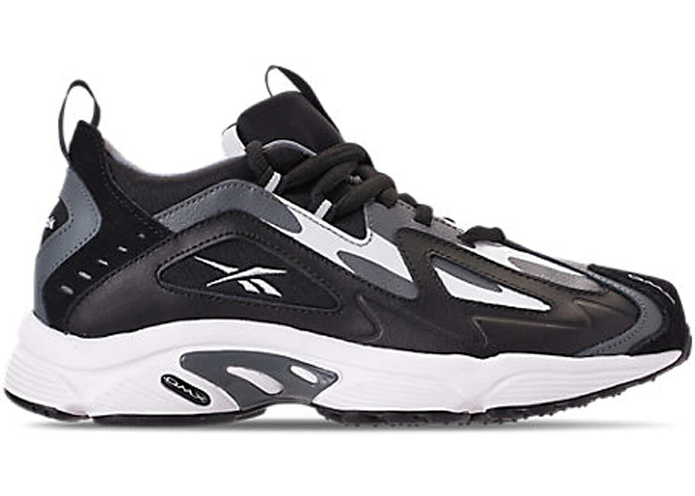 リーボック 黒色 ブラック 白色 ホワイト スニーカー メンズ REEBOK DMX 1200 LOW BLACK ALLOY WHITE / BLACK ALLOY WHITE