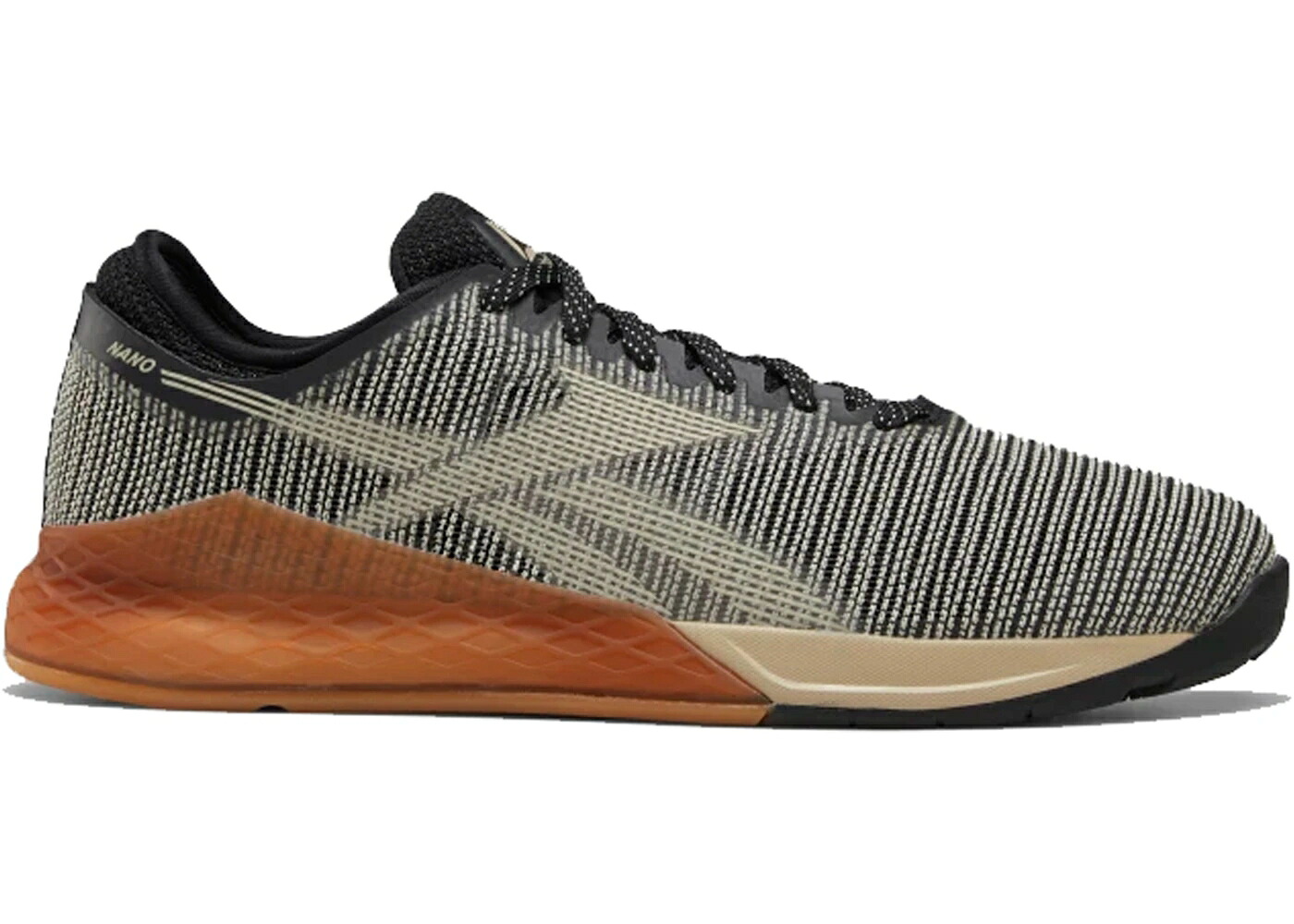 リーボック ナノ 黒色 ブラック 砂色 サンド ラバー スニーカー メンズ REEBOK NANO 9 BLACK SAND GUM / BLACK LIGHT SAND REEBOK RUBBER|スニケス