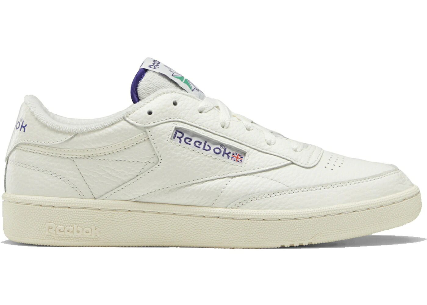 リーボック クラブ 紫 パープル スニーカー メンズ REEBOK CLUB C 85 CHALK BOLD PURPLE / CHALK ALABASTER BOLD PURPLE|スニケス