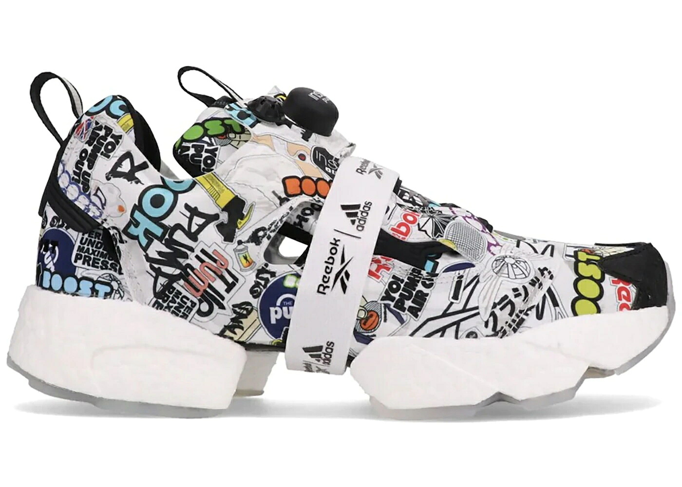 リーボック ブースト シティ 黒色 ブラック 白色 ホワイト 灰色 グレー インスタポンプフューリー スニーカー メンズ REEBOK INSTAPUMP FURY BOOST CITY STICKER / BLACK WHITE TRUE GREY