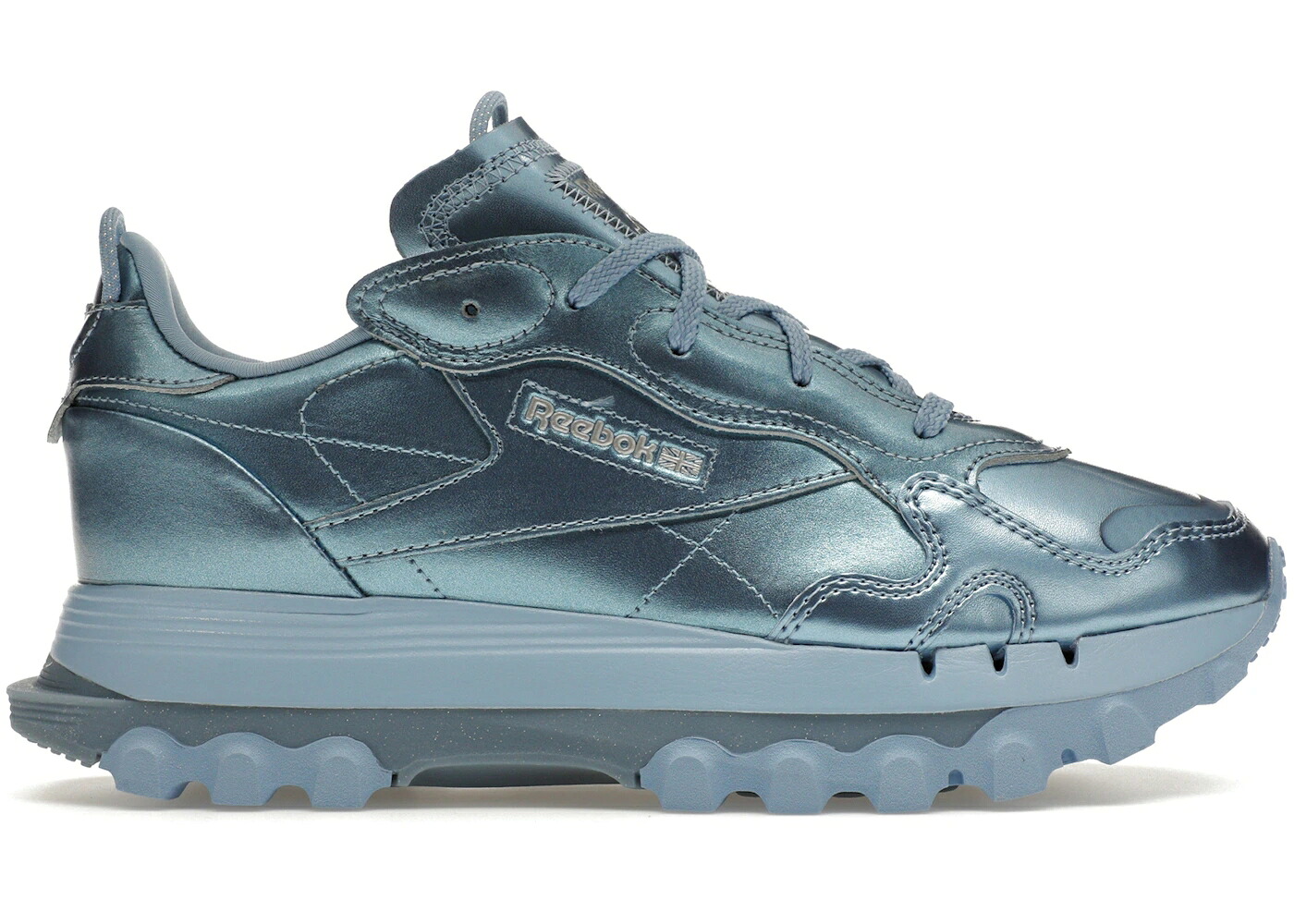 リーボック クラシック レザー 青色 ブルー スニーカー レディース REEBOK CLASSIC LEATHER CARDI B FLUID BLUE / FLUID BLUE FLUID BLUE METALLIC