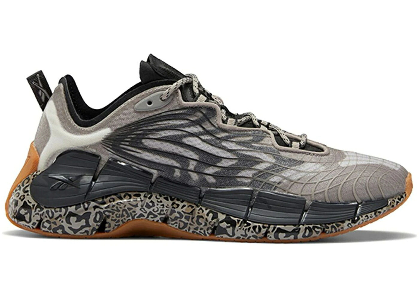 リーボック ジグ 灰色 グレー コア 黒色 ブラック WOMEN'S スニーカー レディース REEBOK ZIG KINETICA 2 ANIMAL PRINT (WOMEN'S) / GREY CORE BLACK LEE 7