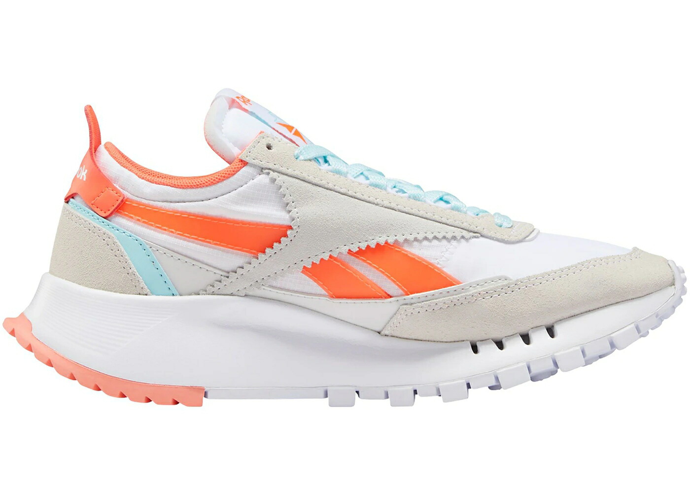 リーボック クラシック レザー レガシー 白色 ホワイト 橙 オレンジ WOMEN'S スニーカー レディース REEBOK CLASSIC LEATHER LEGACY WHITE ORANGE FLARE (WOMEN'S) / WHITE ORANGE FLARE DIGITAL GLOW|スニケス
