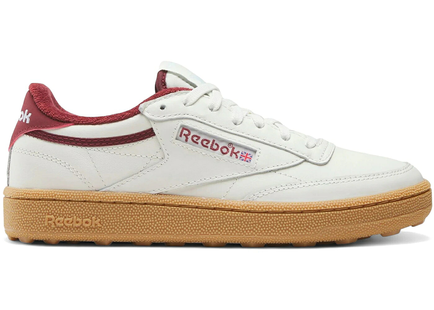 リーボック クラブ ゴルフ 白色 ホワイト ワイン色 バーガンディー クラシック WOMEN\'S スニーカー レディース REEBOK CLUB C GOLF WHITE BURGUNDY GUM (WOMEN\'S) / CHALK CLASSIC BURGUNDY｜スニケス