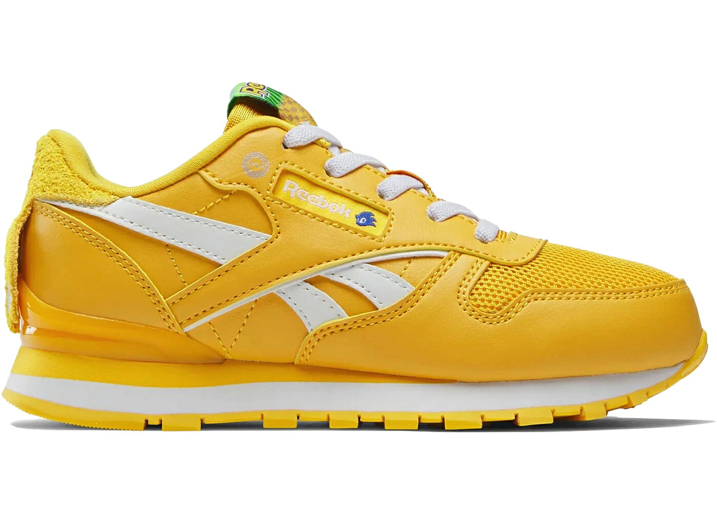 リーボック クラシック レザー ゴールド 白色 ホワイト 'N' ジュニア キッズ REEBOK CLASSIC LEATHER STEP FLASH SONIC THE HEDGEHOG 3 TAILS (PS) / GOLD WHITE GOLD ベビー マタニティ スニーカー｜スニケス 43,160円