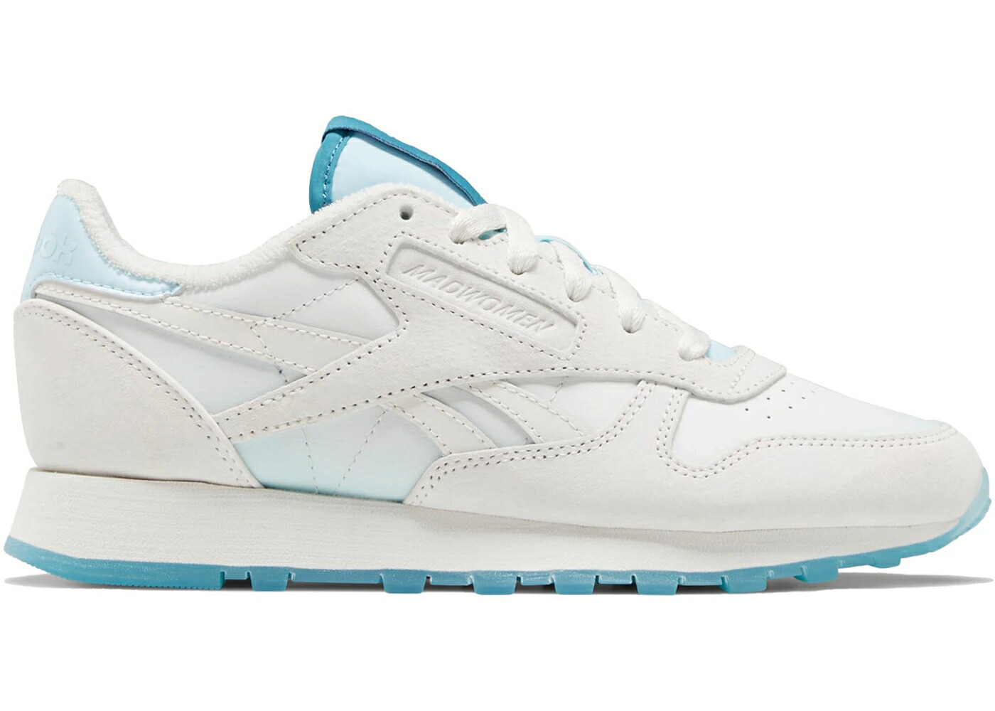 リーボック クラシック レザー 青色 ブルー スニーカー ユニセックス REEBOK CLASSIC LEATHER MADWOMEN THIRSTY BLUE / CHALK CHALK THIRSTY BLUE メンズ｜スニケス