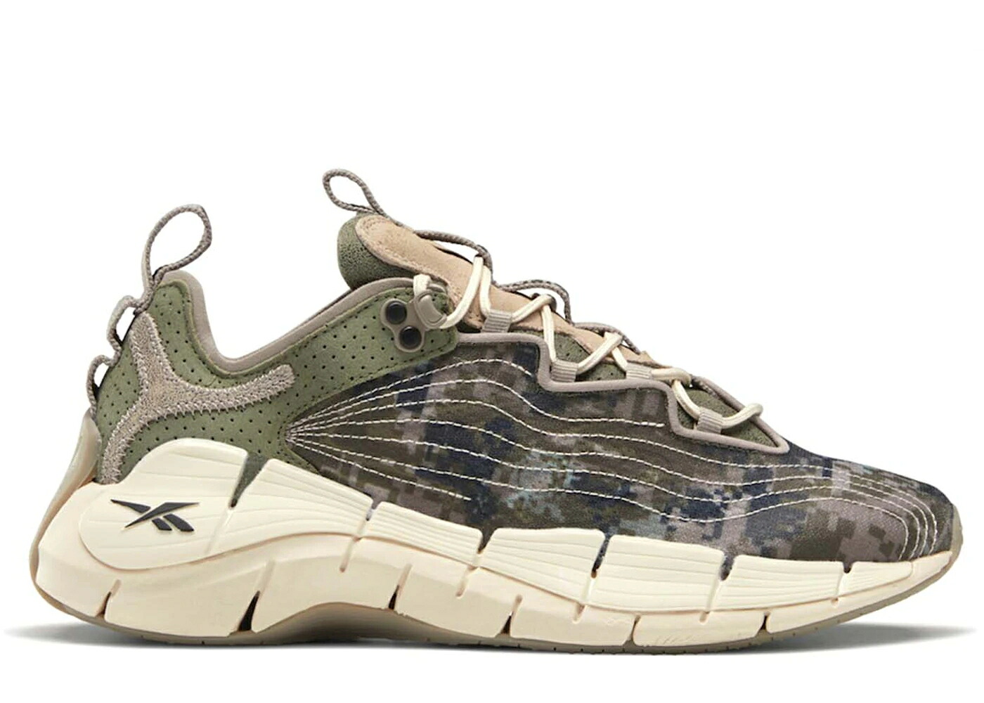 リーボック ジグ クラブ カモ柄 緑 グリーン 灰色 グレー ビリオネアボーイズクラブ スニーカー ユニセックス REEBOK ZIG KINETICA II BILLIONAIRE BOYS CLUB DIGI CAMO / HUNTER GREEN BOULDER GREY STUCCO メン｜スニケス