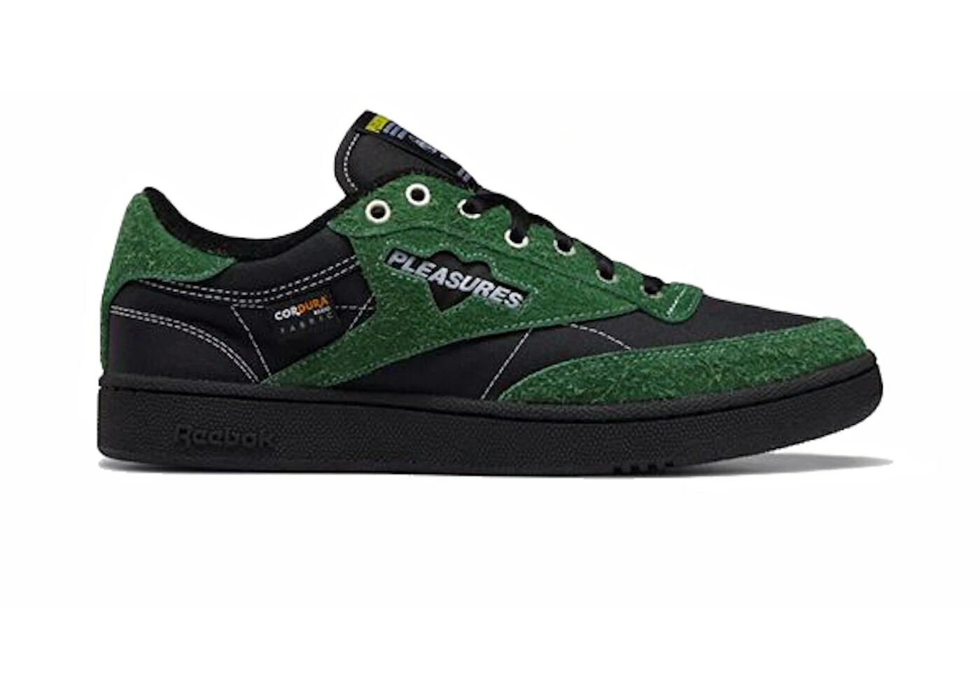 リーボック 野球クラブ 黒いこと 黒いこと 緑 緑であること スニーカー ユニ一発やる REEBOK CLUB C 85 PLEASURES (2021) / BLACK PINE GREEN BLACK メンズ