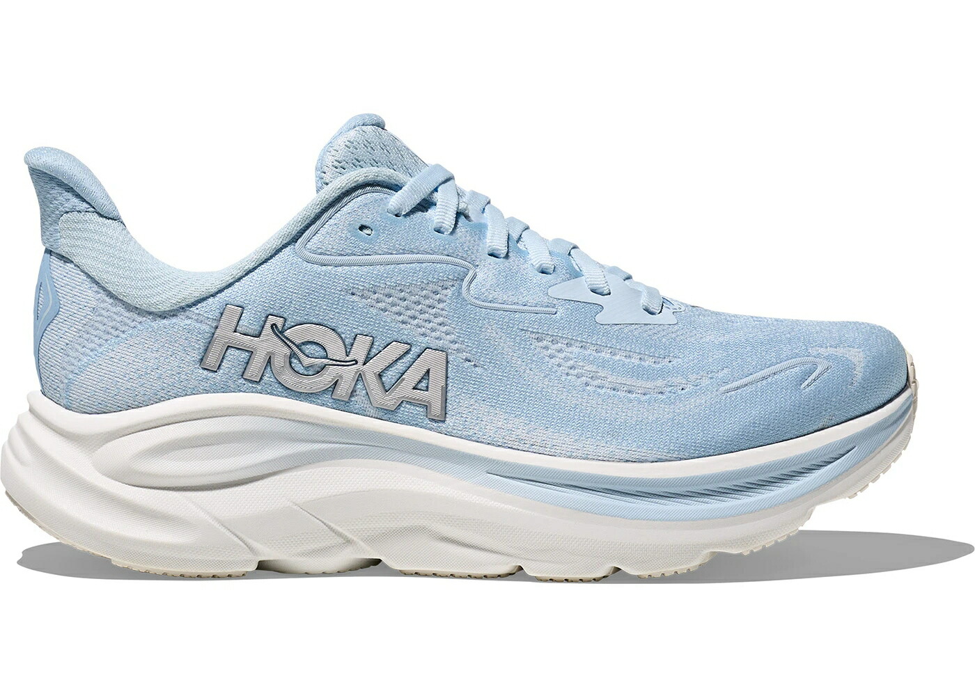 ホカオネオネ 青み 青色 しろがね色 しろがね色 WOMEN\u0027S スニーカー レディース HOKA ONE ONE HOKA ONE CLIFTON 10 GLACIER BLUE SILVER (WOMEN\u0027S) / GLACIER BLUE SILVER