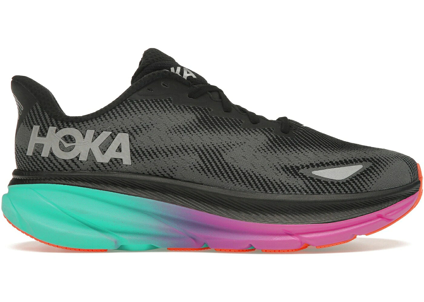 ホカオネオネ ゴアテックス 黒色 ブラック アクア スニーカー メンズ HOKA ONE ONE HOKA ONE CLIFTON 9 GORE-TEX BLACK ELECTRIC AQUA / BLACK ELECTRIC AQUA｜スニケス 57,240円