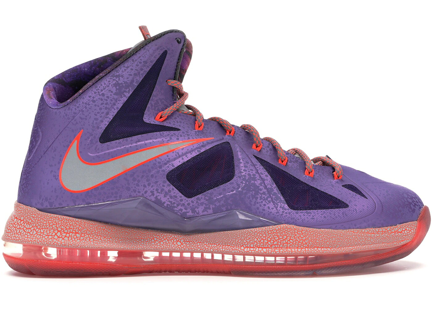 ナイキ レブロン レーザ 紫 パープル 薄墨色 薄墨色 スニーカー メンズ NIKE LEBRON X ALL-STAR AREA 72 / LASER PURPLE STRATA GREY TOTAL