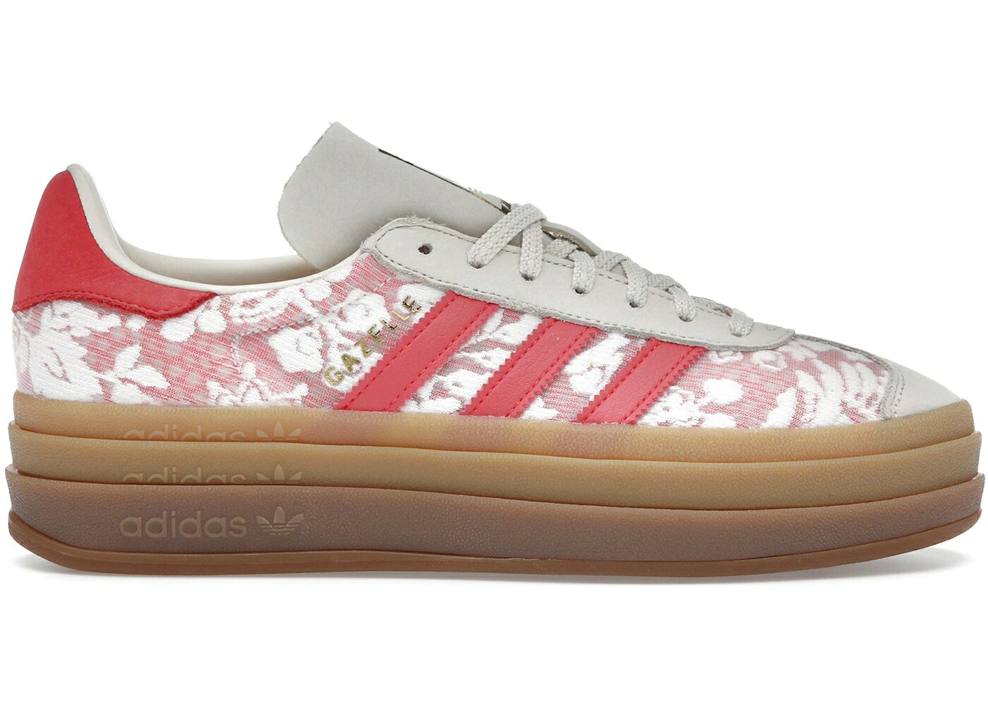 アディダス ガゼル 白いこと 白いこと 皮膚軟化剤 WOMEN\u0027S スニーカー レディース ADIDAS GAZELLE BOLD LIBERTY LONDON BETTER SCARLET (WOMEN\u0027S) / CLOUD WHITE CREAM WHITE BETTER
