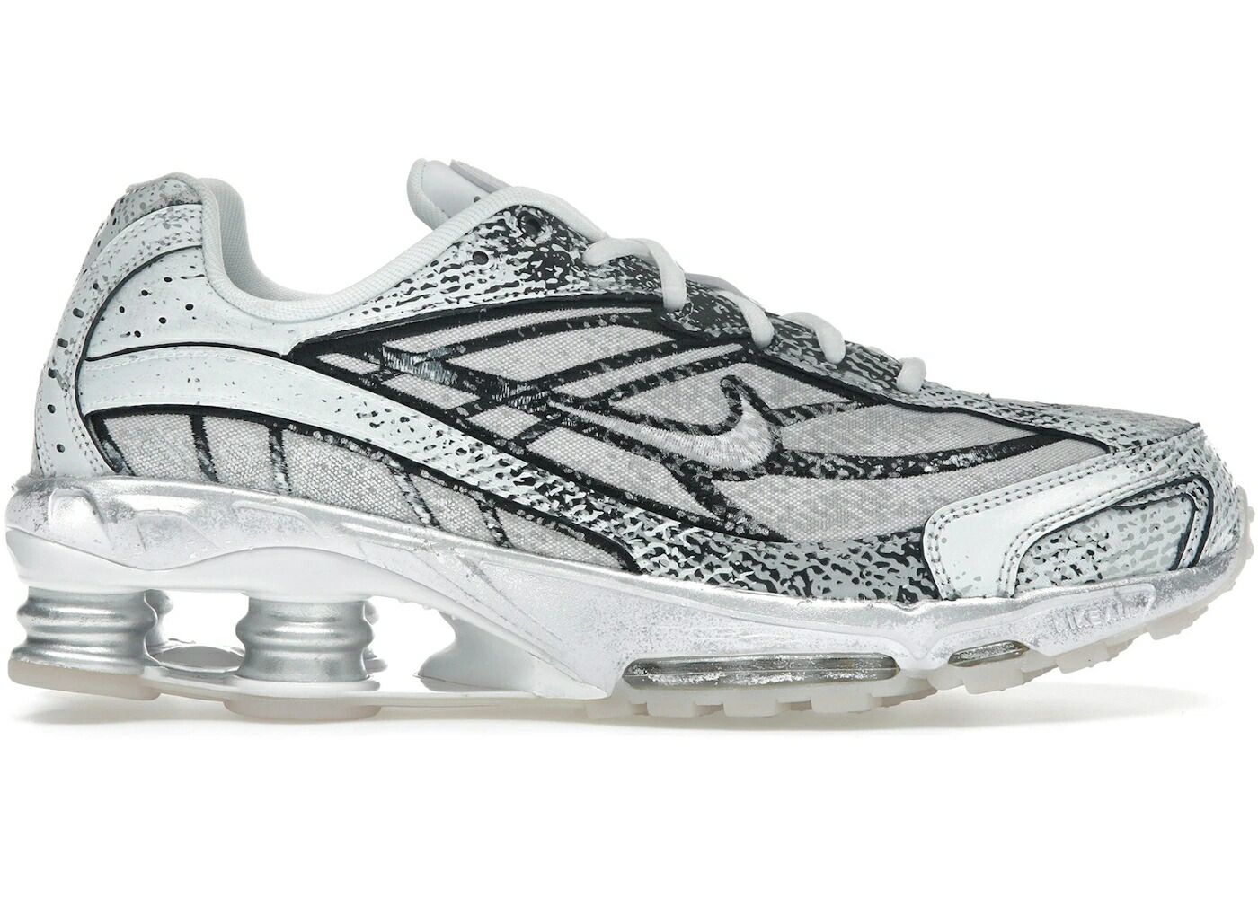 ナイキ ショックス プラチナム 白いこと 白いこと 黒いこと 黒いこと スニーカー メンズ NIKE SHOX RIDE 2 METALLIC PLATINUM / WHITE METALLIC PLATINUM BLACK