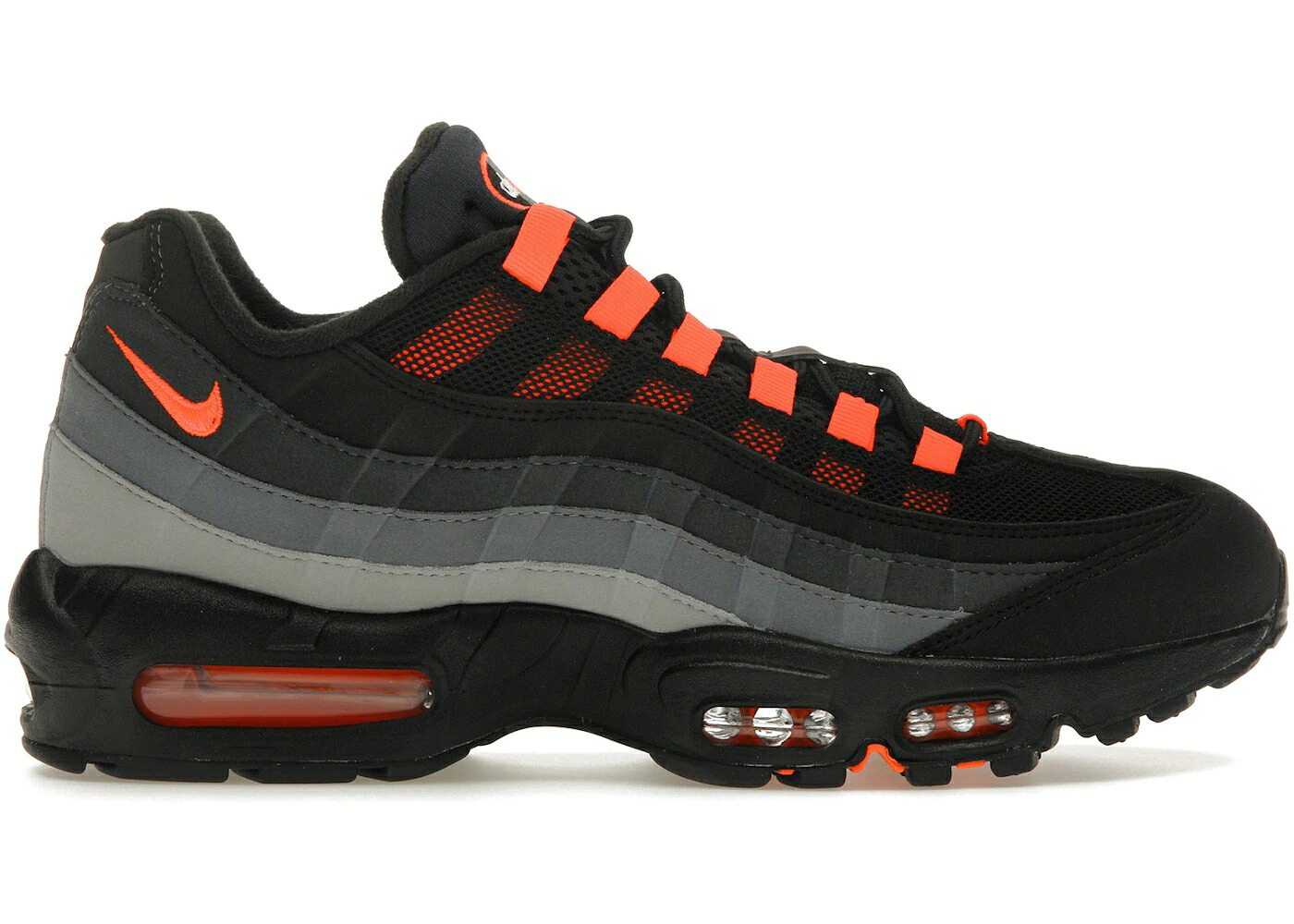 ナイキ マックス 黒いこと 黒いこと クリムゾン 薄墨色 薄墨色 大気圏マックス スニーカー メンズ NIKE AIR MAX 95 BLACK HYPER CRIMSON / BLACK ANTHRACITE SMOKE GREY