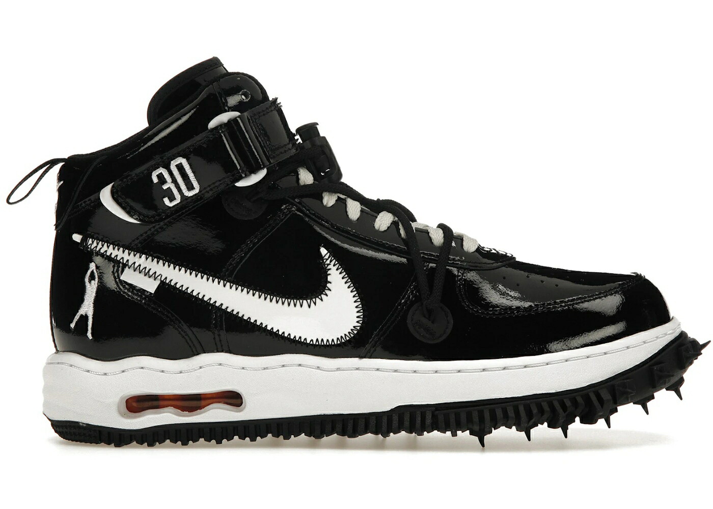ナイキ ミッド オフホワイト 黒色 ブラック 白色 ホワイト エアフォース スニーカー メンズ NIKE AIR FORCE 1 MID SP OFF-WHITE SHEED / BLACK WHITE WHITE|スニケス