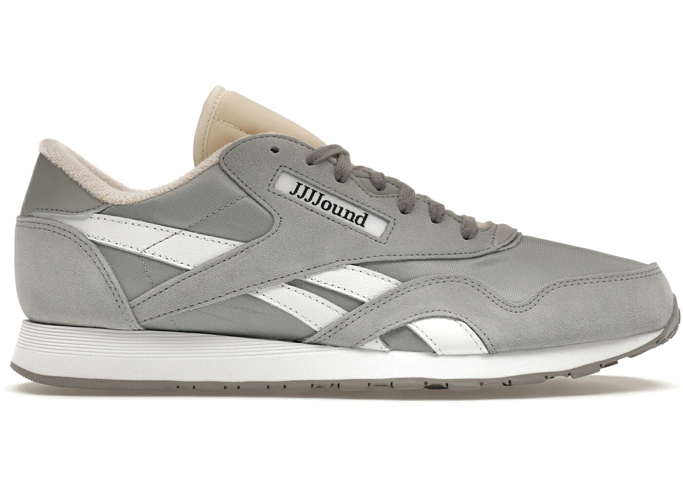 リーボック クラシック ナイロン 灰色 グレー 白色 ホワイト スニーカー メンズ REEBOK CLASSIC NYLON JJJJOUND GREY / TRUE GREY 3 WHITE ALABASTER S04|スニケス