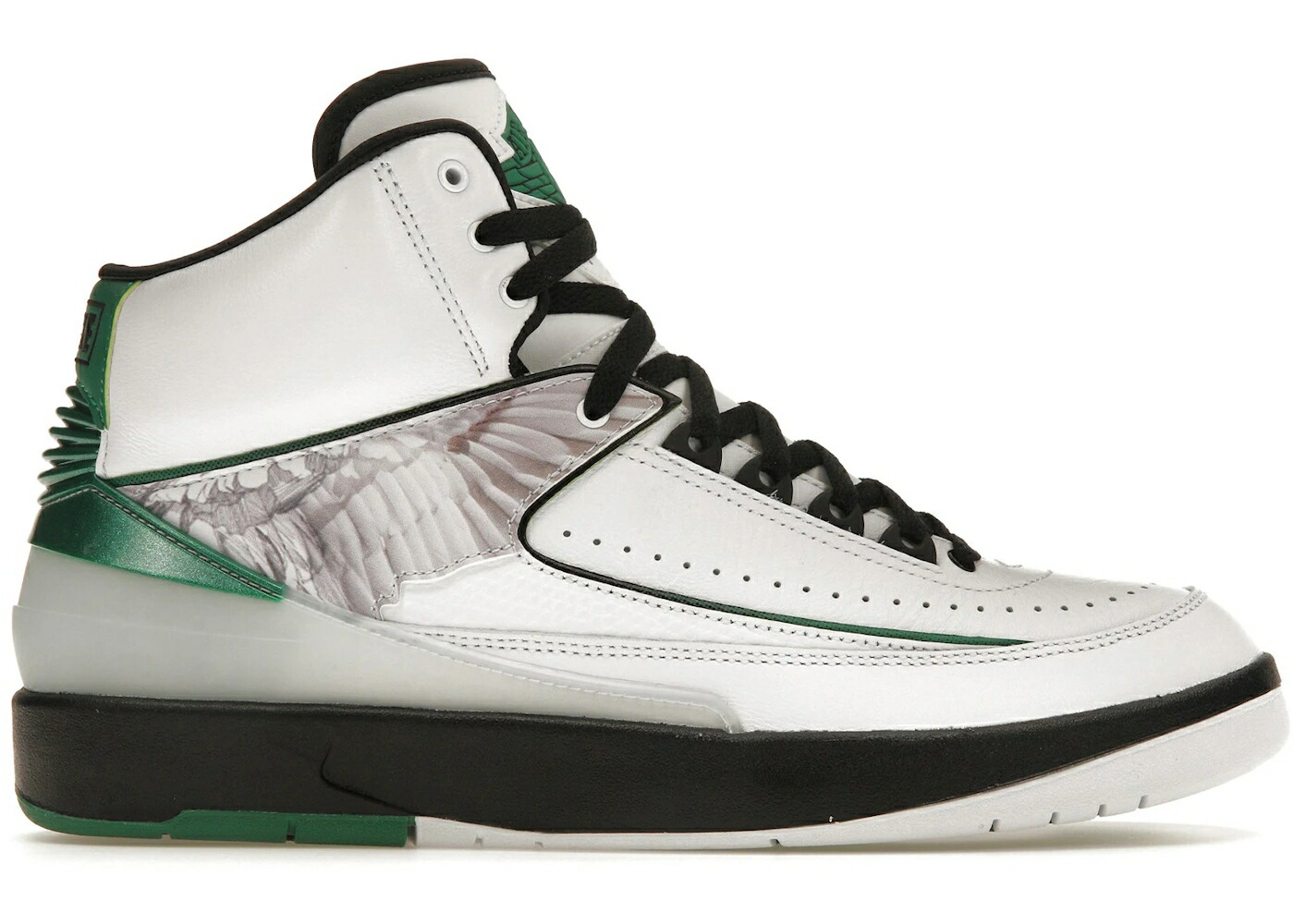 ナイキ ジョーダン 白いこと 白いこと 黒いこと 黒いこと \"H\"" スニーカー メンズ JORDAN 2 RETRO WINGS / WHITE MALACHITE BLACK"