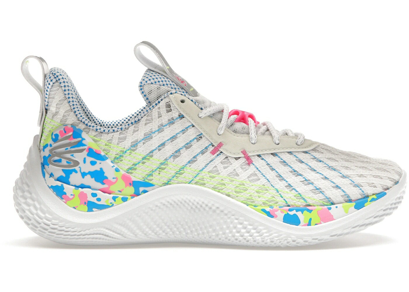 カリー 白いこと 白いこと アンダーアーマー 御坊っちゃん キッズ UNDER ARMOUR UNDER ARMOUR CURRY 10 SPLASH PARTY (GS) / WHITE MULTI もの言う花 マタニティ スニーカー