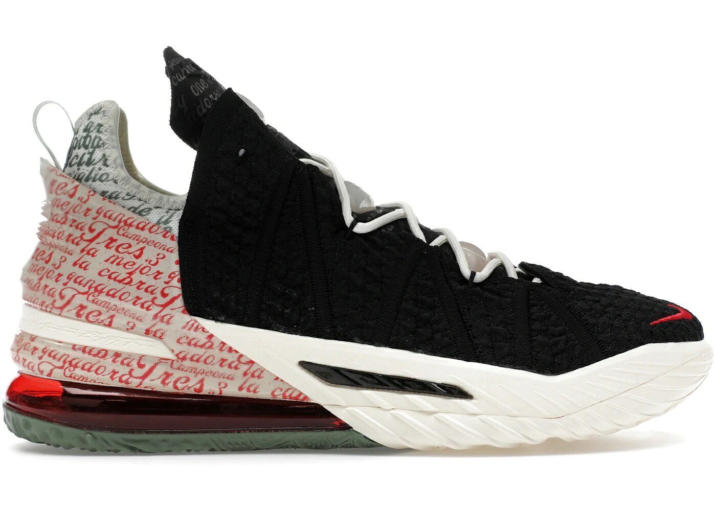 ナイキ レブロン 天使の都市 黒いこと 黒いこと 赤 赤いこと スニーカー メンズ NIKE LEBRON 18 DIANA TAURASI GOAT 天使の都市 CABRA / BLACK UNIVERSITY RED