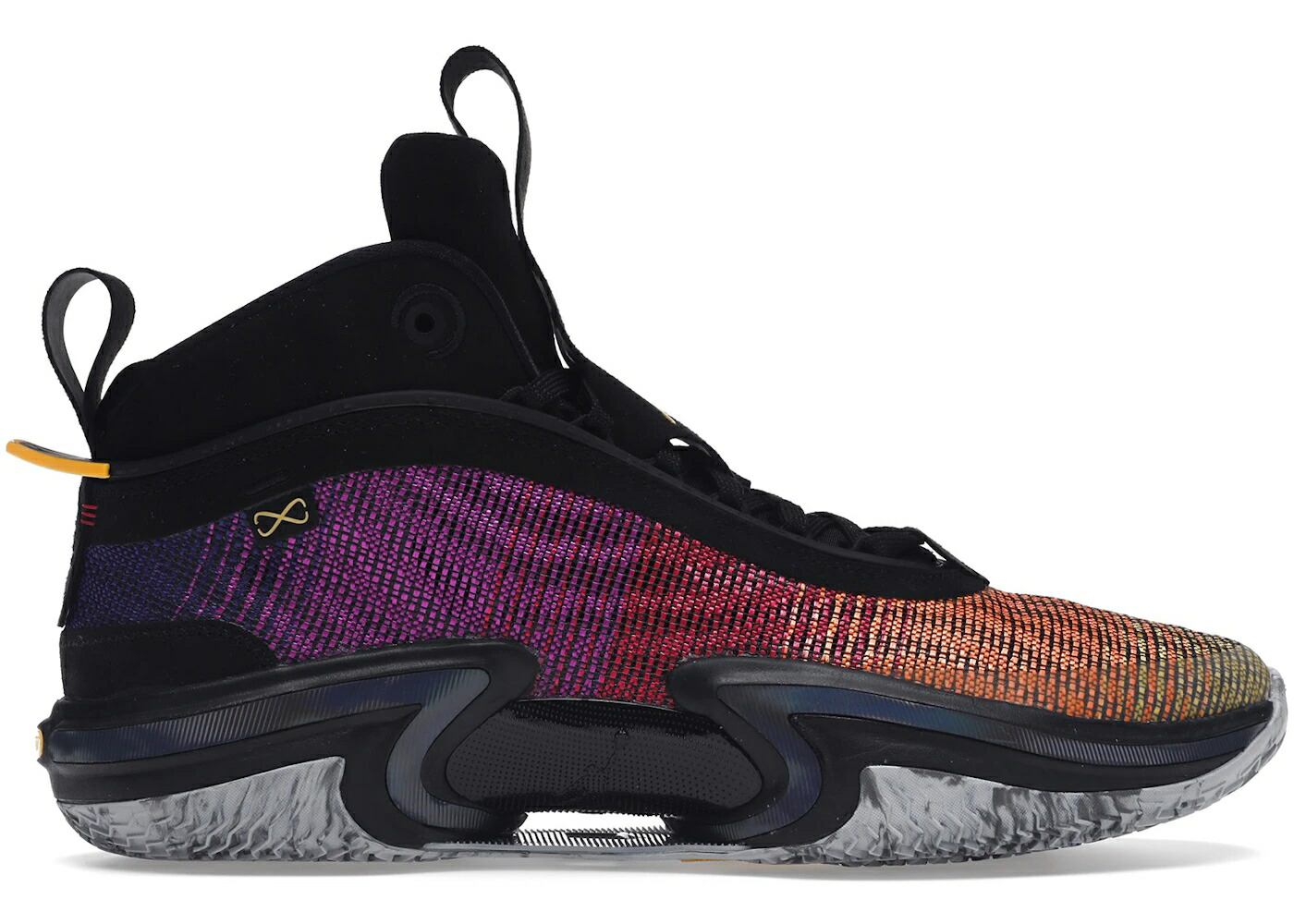 ナイキ ジョーダン 黒いこと 黒いこと レーザ 橙 オレンジ色 サクラ色 スニーカー メンズ JORDAN 36 YEAR OF THE TIGER / BLACK LASER ORANGE DEADLY PINK