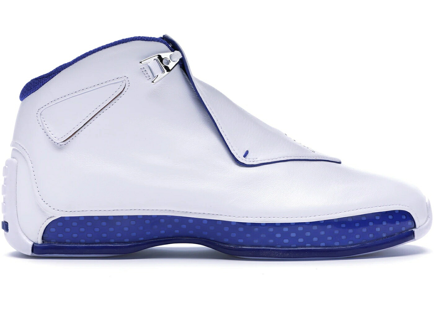 ナイキ ジョーダン 白いこと 白いこと しろがね色 しろがね色 スニーカー メンズ JORDAN 18 RETRO WHITE SPORT ROYAL / WHITE METALLIC SILVER SPORT