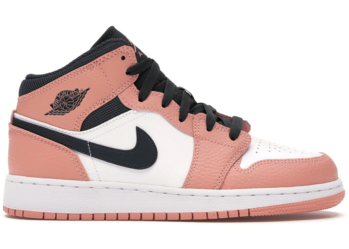 ナイキ ジョーダン ミッド サクラ色 薄墨色 薄墨色 御坊っちゃん キッズ JORDAN 1 MID PINK QUARTZ (GS) / PINK QUARTZ DARK SMOKE GREY もの言う花 マタニティ スニーカー