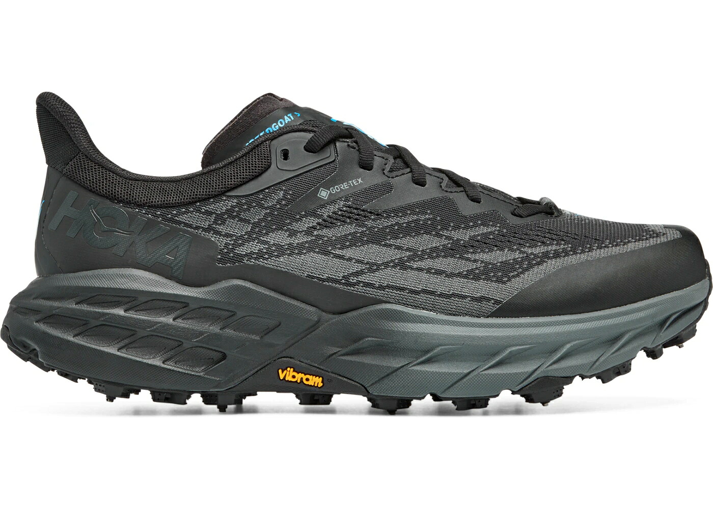 ホカオネオネ ゴアテックス 黒色 ブラック スニーカー メンズ HOKA ONE ONE HOKA ONE SPEEDGOAT 5 GORE-TEX SPIKE BLACK / BLACK BLACK