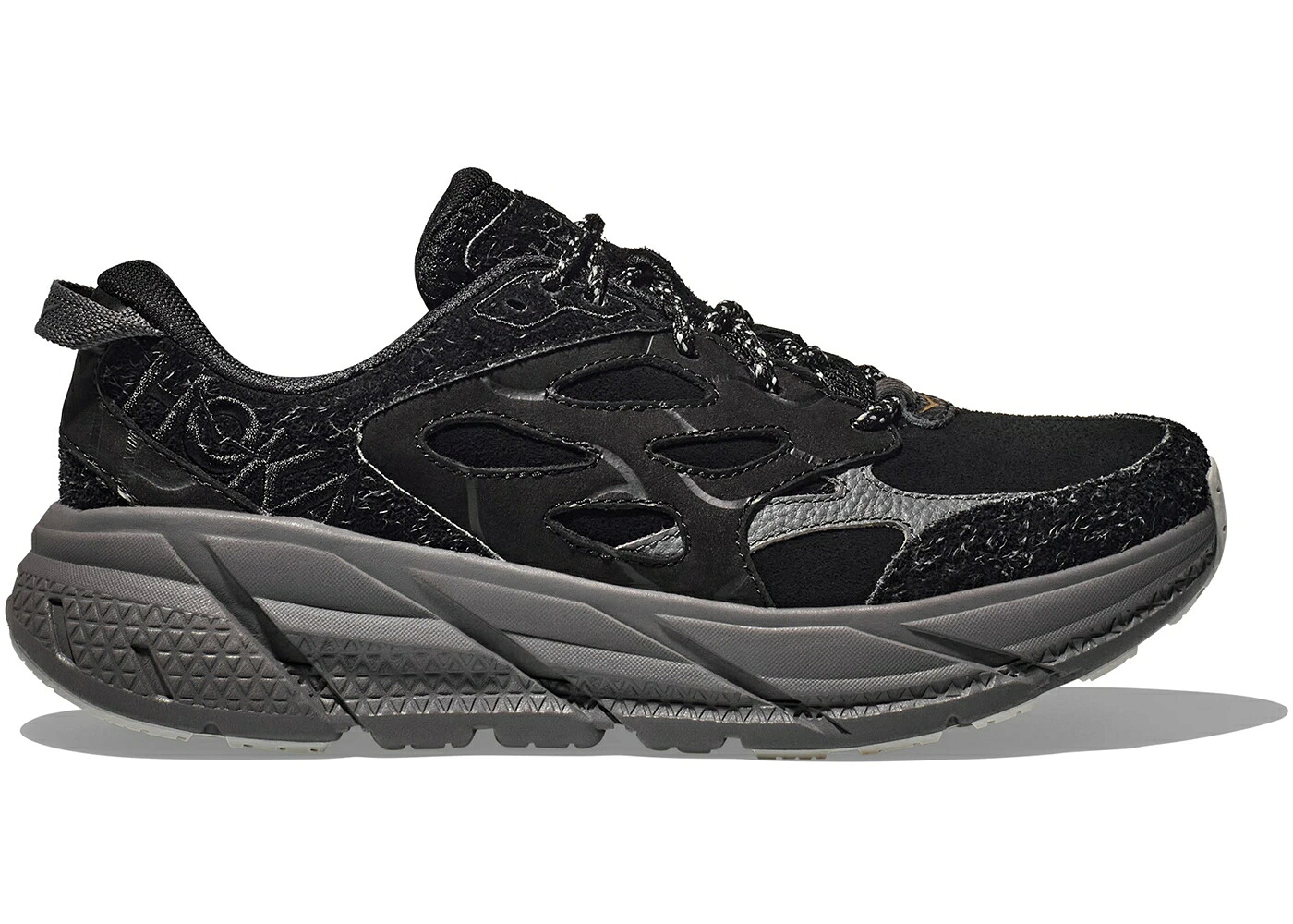ホカオネオネ エリート 取り合わせ 黒いこと 黒いこと 薄墨色 薄墨色 スニーカー メンズ HOKA ONE ONE HOKA ONE CLIFTON L ELITE TERRAIN SYSTEM BLACK SATELLITE GREY / BLACK SATELLITE GREY